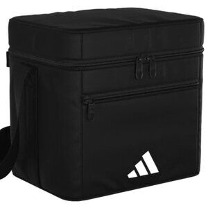 ADIDAS 24-CAN BLACK COOLER BAG SOFT INSULATED PORTABLE- NWT!
